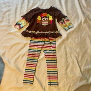 Colorful Owl Kids Matching Set